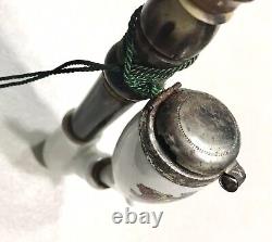 Vintage Antique Germany Frankfurt Horn Porcelain Tobacco Smoking Pipe Hookah Old