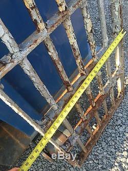 Vintage Antique Jail Door Old Steel Iron Prison Cell Architectural Salvage House