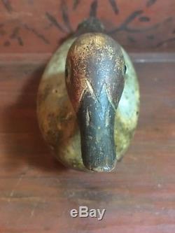 Vintage Antique Old Wooden Working Factory Early Dodge/Mason Teal Duck Decoys