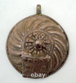 Vintage Antique Tribal Old Silver Pendant Gypsy Hippie