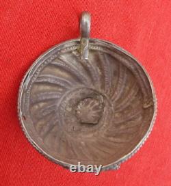 Vintage Antique Tribal Old Silver Pendant Gypsy Hippie