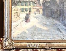 Vintage Antique Willy Schaller (German, b. 1889) Painting Oil/Canvas Framed Old