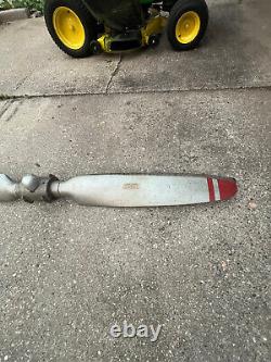 Vintage Antique Wooden Airplane Propeller W Nose cone Old Flottorp Grand Rapids