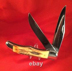 Vintage Case pocket knife 5265 SAB stag 10 dot 1970 folding hunter old antique