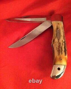 Vintage Case pocket knife 5265 SAB stag 10 dot 1970 folding hunter old antique