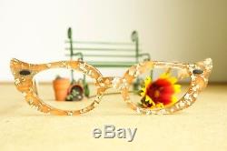 Vintage Cat Eye Glasses 1960s Cateye Frames Rare rockabilly cateye new old stock