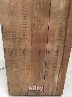 Vintage Cheese Wood Box Drawer Cabinet Apothecary Antique Primitive Hardware Old