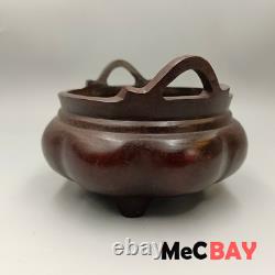 Vintage Chinese Collection Old Antique Handmade Carving Curio Decoration Censer