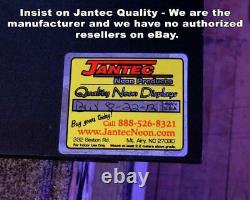 Vintage Clothing Neon Sign Jantec 32 x 16 Thrift Store Used Antique Old