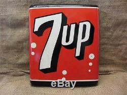 Vintage Curved Stout 7up Sign Antique Old Cola Soda Pop Store Signs 8427