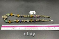 Vintage Gems Jewelry Crystals Amethyst Quartz Old Antique Beads Necklace