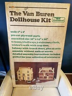 Vintage Greenleaf Huge Van Buren Dollhouse Kit Victorian Mansion new old stock