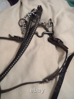 Vintage Headstall with old Anchor bit & antique reins