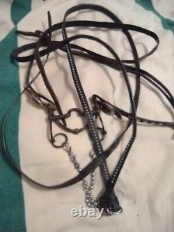 Vintage Headstall with old Anchor bit & antique reins