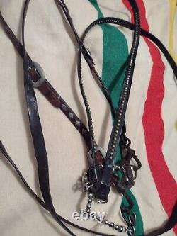 Vintage Headstall with old Anchor bit & antique reins