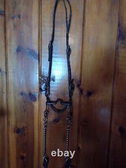 Vintage Headstall with old Anchor bit & antique reins