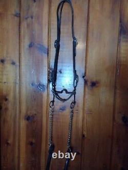 Vintage Headstall with old Anchor bit & antique reins