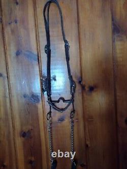 Vintage Headstall with old Anchor bit & antique reins