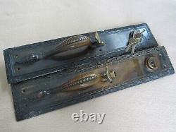 Vintage Historic Brass Door Pull Handle Latch old Cumberland WI OPERA HOUSE lock