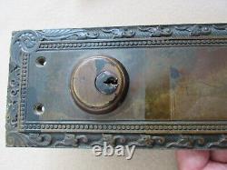 Vintage Historic Brass Door Pull Handle Latch old Cumberland WI OPERA HOUSE lock