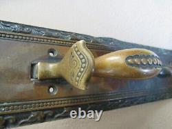 Vintage Historic Brass Door Pull Handle Latch old Cumberland WI OPERA HOUSE lock