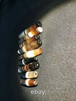 Vintage Jewelry Antique Beautiful Pre Ankor Banded Agate Old Beads Cambodia