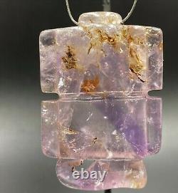 Vintage Jewelry Old Antique Ancient Roman Antiquities Amethyst Lock Pendant