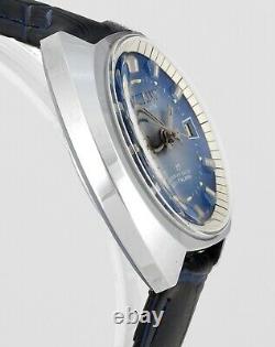 Vintage New Old Stock VIALUX Super-Shock Date Alarm All Swiss Mens Wrist Watch