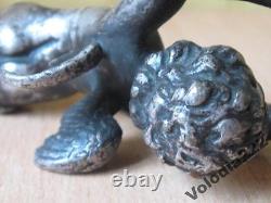 Vintage OLD ANTIQUE RARE Boy. Bronze. Ancient sculpture. Angel