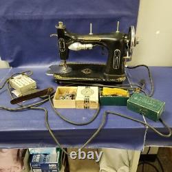 Vintage OLD DRESSMAKER Black Sewing Machine ^