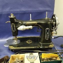 Vintage OLD DRESSMAKER Black Sewing Machine ^