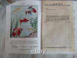 Vintage Old Antique Aquarium Fishbowl Rare Beldts Catalog Price List Book 1932