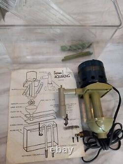 Vintage Old Antique Aquarium Fishbowl Supreme Aquaking Filter Motor Works Great