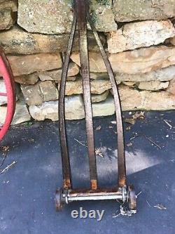 Vintage Old Antique Barrel Dolly Industrial