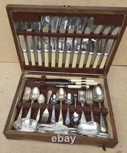 Vintage Old Antique Boxed 1930s Silver Plated Cutlery Set ASTRAL Firth Brearley