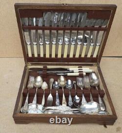 Vintage Old Antique Boxed 1930s Silver Plated Cutlery Set ASTRAL Firth Brearley