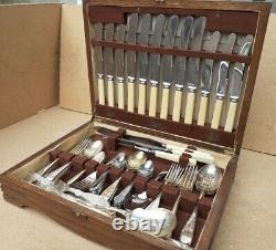 Vintage Old Antique Boxed 1930s Silver Plated Cutlery Set ASTRAL Firth Brearley