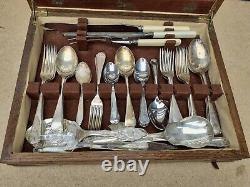 Vintage Old Antique Boxed 1930s Silver Plated Cutlery Set ASTRAL Firth Brearley