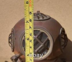 Vintage Old Antique Brass Copper Diver Helmet Sea 1/4size 8×8 fabulous replica