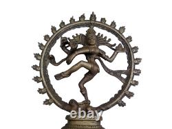 Vintage Old Antique Brass Rare God Lord Shiva Dancing Natraj Figure / Statue