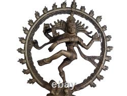 Vintage Old Antique Brass Rare God Lord Shiva Dancing Natraj Figure / Statue