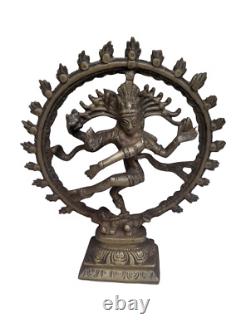 Vintage Old Antique Brass Rare God Lord Shiva Dancing Natraj Figure / Statue