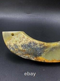 Vintage Old Antique Chines Jade Bi Pendant Shang Dynasty 1200-771 BC