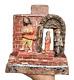 Vintage Old Antique Hindu God Krishna In Jail Lacquer Painted Terracotta Statue