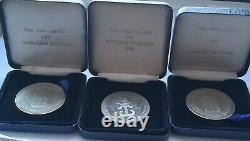 Vintage Old Antique Life medals 1986-7-8 INCA awards efficiency effort accountin