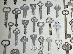 Vintage Old Antique Lot of 89 Flat / Stamped Keys (Bin # 57)