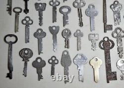 Vintage Old Antique Lot of 89 Flat / Stamped Keys (Bin # 57)