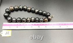 Vintage Old Antique Prayer Old Beads Tibetan Himalayan India Bhutan Nepalese