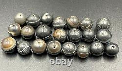 Vintage Old Antique Prayer Old Beads Tibetan Himalayan India Bhutan Nepalese