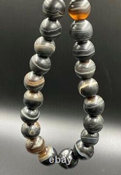 Vintage Old Antique Prayer Old Beads Tibetan Himalayan India Bhutan Nepalese